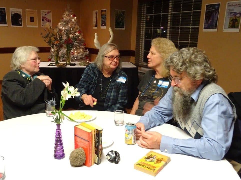 Vonda N. McIntyre, Suzy McKee Charnas, Nancy Jane Moore, and Jim Lutz